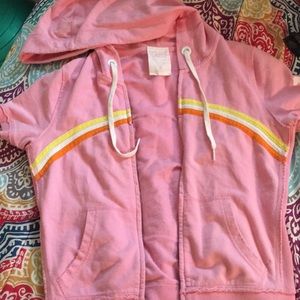 A viVictoria’s Secret pink vest